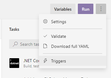 Tag sources on build in Azure YAML Pipelines